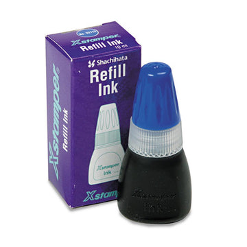 Xstamper® Refill Ink For Xstamper Stamps, 10ml-bottle, Blue freeshipping - TVN Wholesale